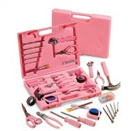 Collections Etc. Ladies Pink Hardware SteelTec Tool Kit - 105 Pc., Pink