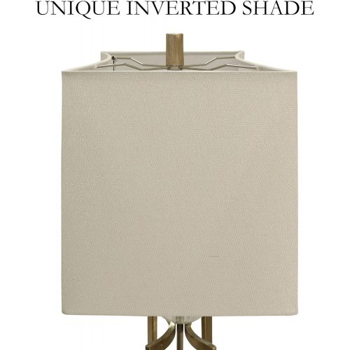  Collective Design JS313644AM Table Lamp, Silver Leaf