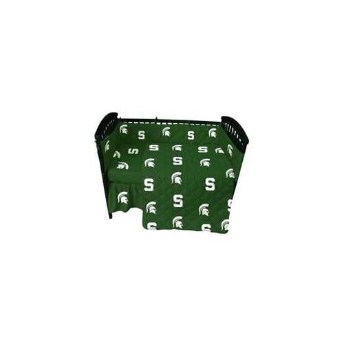  College Covers MSUCSFS Michigan State Baby Crib Fitted Sheet- Solid