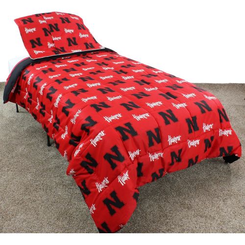  College Covers Nebraska Cornhuskers Comforter Set, Twin, Multicolor