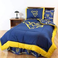College Covers West Virginia Mountaineers Bed in a Bag King - with Team Colored Sheets