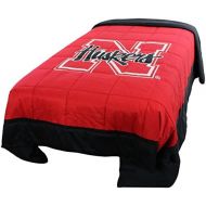 College Covers Nebraska Cornhuskers 2 Sided Reversible Comforter, Full