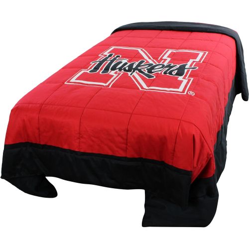  College Covers Nebraska Cornhuskers 2 Sided Reversible Comforter, Full