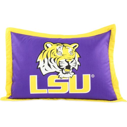  College Covers LSU Tigers Printed Pillow Sham