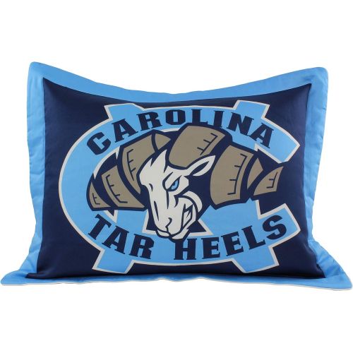  College Covers North Carolina Tar Heels Printed Pillow Sham