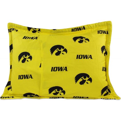  College Covers Iowa Hawkeyes Printed Pillow Sham