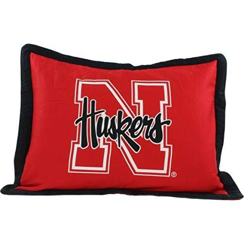  College Covers Nebraska Cornhuskers Printed Pillow Sham