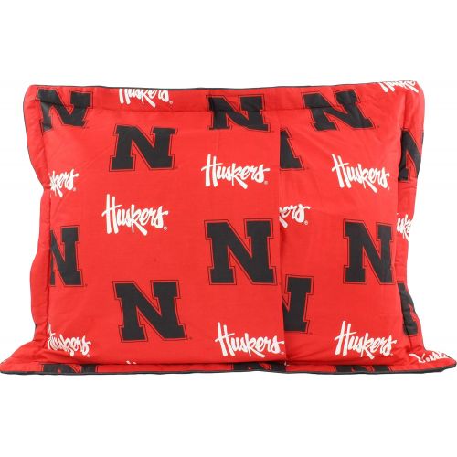  College Covers Nebraska Cornhuskers Printed Pillow Sham