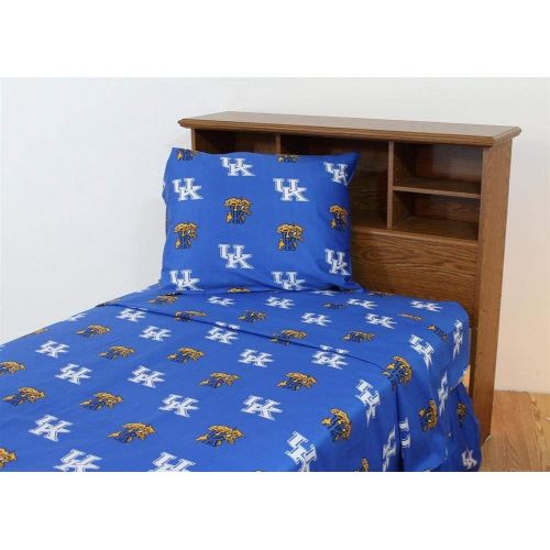  College Covers Kentucky Wildcats Printed Sheet Set - Solid