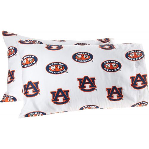  College Covers Auburn Tigers Pillowcase Pair, Standard, Team Color