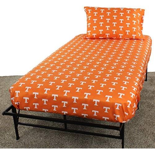  College Covers Tennessee Volunteers Printed Sheet Set - Twin X-Large - Solid