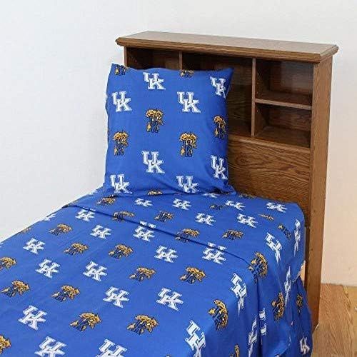  College Covers Kentucky Wildcats Printed Sheet Set - Queen - Solid