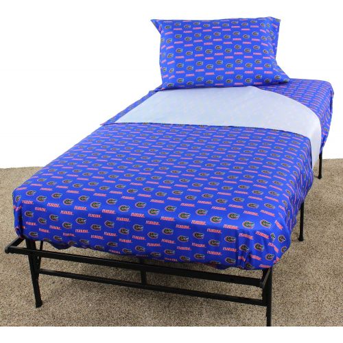  College Covers Florida Gators Printed Solid Sheet Set, Queen