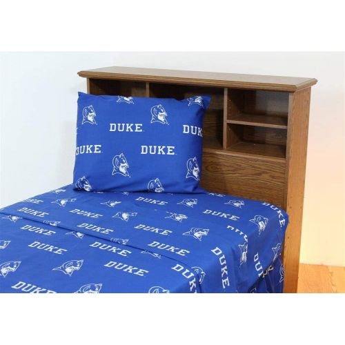  Duke Printed Sheet Set Twin - Solid by College Covers