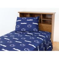 College Covers Penn State Nittany Lions Printed Sheet Set - Queen - Solid