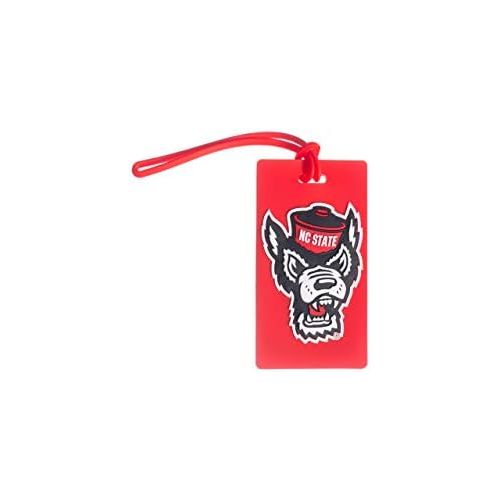  Collegiate Pulse North Carolina State Wolfpack NCAA PVC Wolf Head Luggage TAG