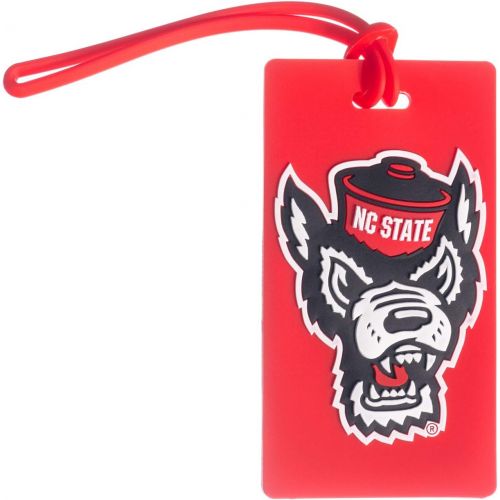  Collegiate Pulse North Carolina State Wolfpack NCAA PVC Wolf Head Luggage TAG