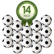 [아마존베스트]Colonel Pickles Novelties Foosball Table Replacement Foosballs- 14 Pack - 36mm Game Table Size - Black and White Tabletop Soccer Balls