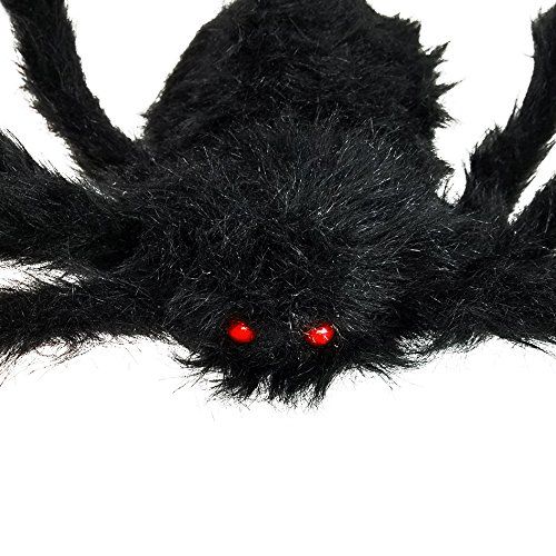  Colonel Pickles Novelties Giant Spider For Halloween Decorations - Large Size At Nearly 5 Feet - Great Party Decor & Props