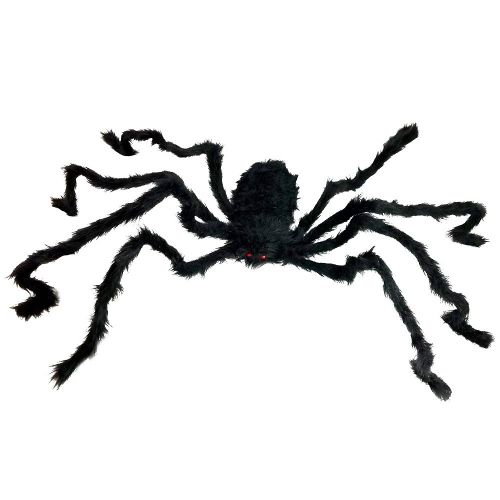  Colonel Pickles Novelties Giant Spider For Halloween Decorations - Large Size At Nearly 5 Feet - Great Party Decor & Props