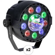 ColorKey PartyLight FX Compact Tricolor LED Swirling-Beam Lighting Effect (2-Pack)