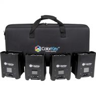 ColorKey AirPar HEX 4 Bundle with Hardshell Case (4-Pack)