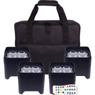 ColorKey MobilePar Mini Hex 4 Bundle with Carrying Case (4-Pack)