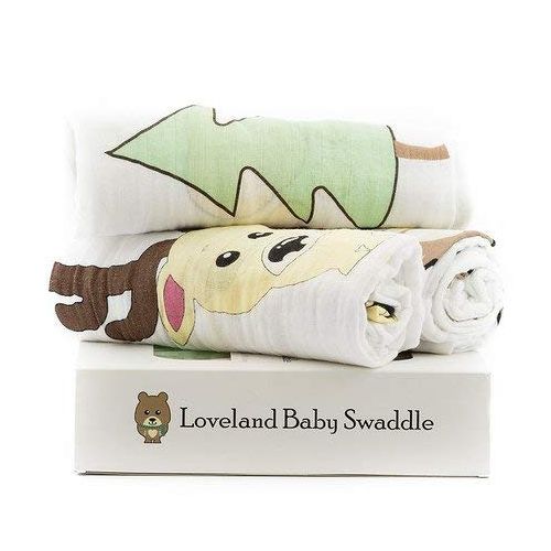  Colorado Kids Gear, All-Natural Cotton Muslin Baby Swaddle Blankets - 3 Pack. Breathable, Soft Cotton for Boy or Girl Baby Shower or Newborns. ColorFast Washable Fabric Ideal for D