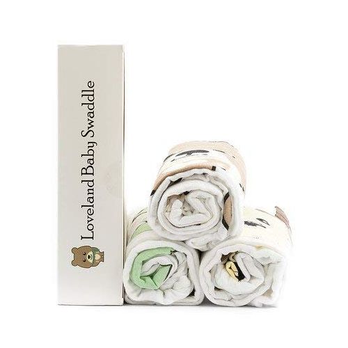  Colorado Kids Gear, All-Natural Cotton Muslin Baby Swaddle Blankets - 3 Pack. Breathable, Soft Cotton for Boy or Girl Baby Shower or Newborns. ColorFast Washable Fabric Ideal for D