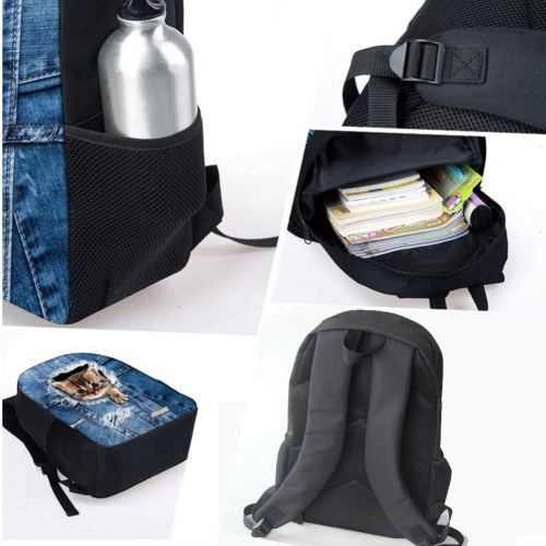  Coloranimal Kawaii Animal Pet Cat School Bags for Children Kids Durable Backpack