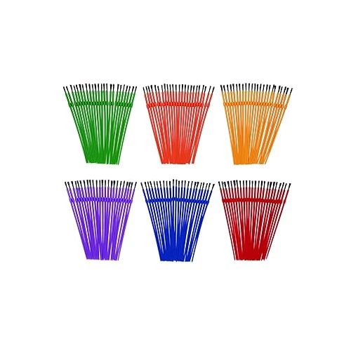  Colorations - 144WB Paint Brushes, 3 Widths, Nylon Bristles, Classroom, Painting, Art, Classroom Supplies, Art Supplies, School Supplies, Kids, Projects, Crafts, Groups, Watercolor, Small, Set of 144