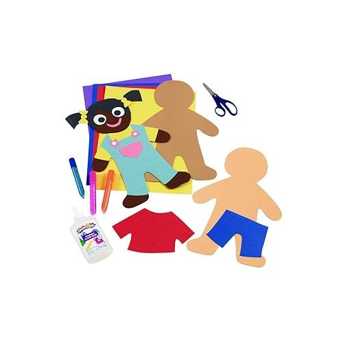  Colorations Multicultural Big People Shapes Set of 24, Multicultural Glossy Card, Skin Color Paper, Kids Around The World, Cardboard People, People Shapes, Multicultural, Diversity