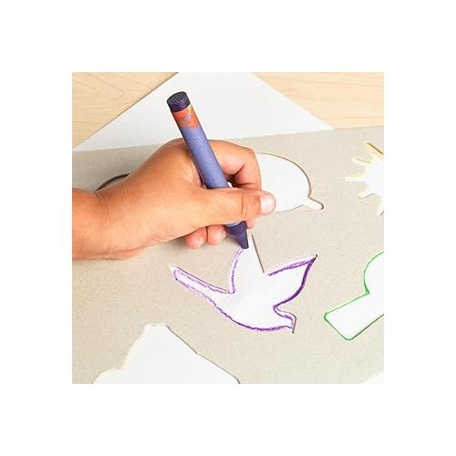  Colorations Lightweight Construction Paper, Value Pack, 10 Colors, 300 Sheets with Bonus Stencil, Everyday Use, Classroom Supplies, Daycare Supplies, Pre-School, at Home use