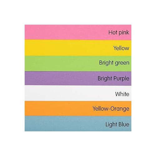  Colorations Construction Paper for Kids - 7 Bright Colors - 600 Bulk Sheets of 9