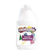 Colorations Washable White Glue, 1 gallon, Dries Clear, Gluing, Crafts, School Glue, Home Glue, Office Glue, Craft Projects, Washable Glue, Non Toxic Glue, Homeschool, Home School Use