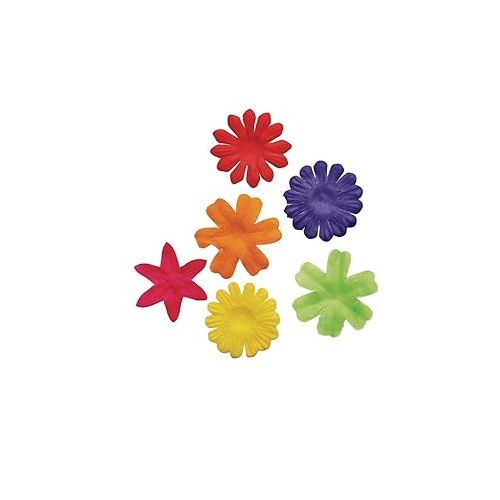  Colorations® Colorful Fabric Flowers for Arts & Crafts, Set of 300, Assorted Fabric Flower Shapes & Colors for Craft Projects, Fabric Flower Shapes for Decorating, Collaging & Crafting, Craft Supplies