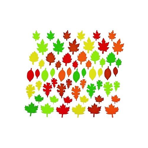  Colorations Colorful Foam Leaves, 500 Pieces, Assorted Colors & Sizes, Foam Shapes for Crafts, Precut Foam Leaf Shapes for Kids in Assorted Sizes, Ideal for Schools, Daycares, & Home Use, Kids Crafts