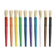 Colorations 10PCB Plastic Chubby Paint Brushes (Pack of 10)