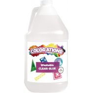 Colorations Washable Clear Glue, 1 Gallon, Dries Clear, Gluing, Crafts, School Glue, Home Glue, Office Glue, Craft Projects, Washable Glue, Non Toxic Glue, Homeschool, Home School Use