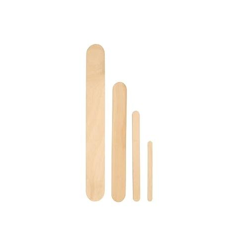  Colorations Assorted Sizes Natural Wood Craft Sticks Tongue Depressors, 1200 Piece Classroom Pack, All Natural, , 1mm Thick, Jumbo, Large, Regular, and Mini (Item # CPCS)