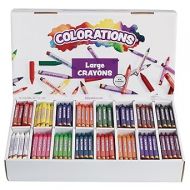 Colorations® Large Crayon Classpack, School Supplies, 16 Colors, 25 of each, Set of 400, Large size easier to hold & draw, Crayons glide easily, Non Toxic Crayons, Kids Crayons, School Supplies