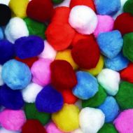 [아마존 핫딜]  [아마존핫딜]Colorations Jumbo 2 Pom-Poms Arts and Crafts Supplies for Classrooms Multicolor Variety Pack of 50 (Item # LGPOMS)