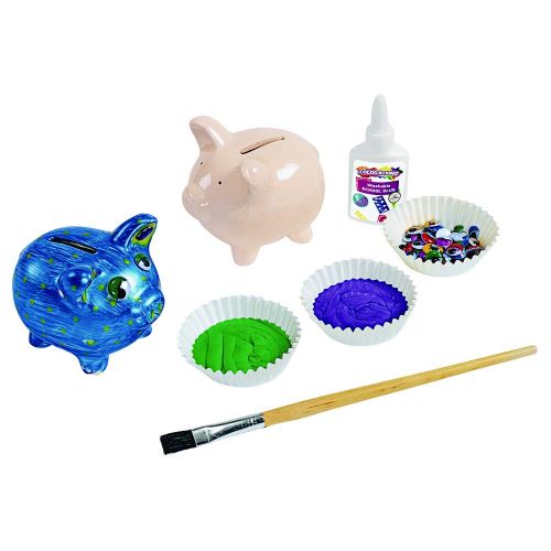  [아마존베스트]Colorations Decorate a Piggy Bank Kit of 12 Piggy Banks for Kids Art Project (Item # Piggy)