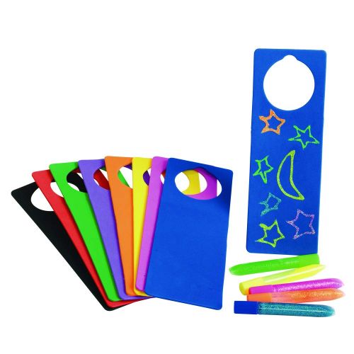  Colorations EVA Foam Door Hangers, Set of 24, Multi-Color Pack, for Kids, Arts & Crafts, Craft Project, Teacher, Activity, Personalize