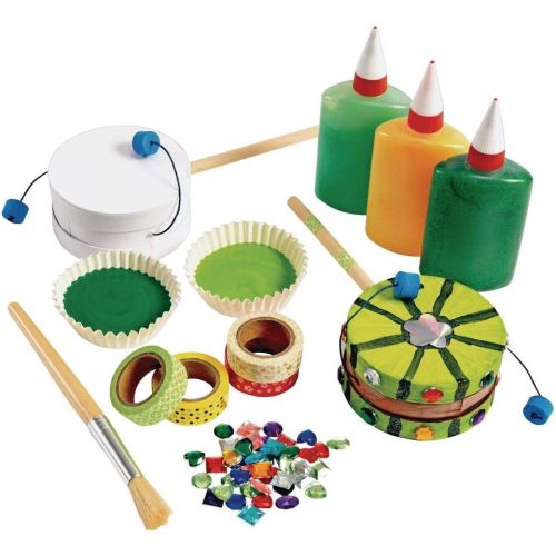  Colorations Kids Decorate Your Own Spin Drum Craft Kit, Arts & Craft DIY (Item # SPINDRUM)