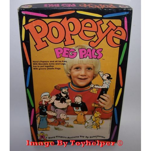  Popeye Peg Pals Colorforms Adventure Play Set Unused Vintage