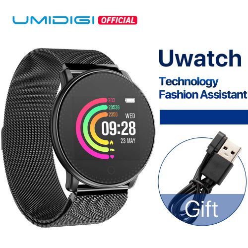  Colorful UMIDIGI Uwatch Bluetooth 4.0 Smartwatch,Schlafueberwachung, Fernfotografie, Bluetooth-Musik, Wettererinnerung, Herzfrequenzueberwachung, Schrittzahler Smartwatch for Android