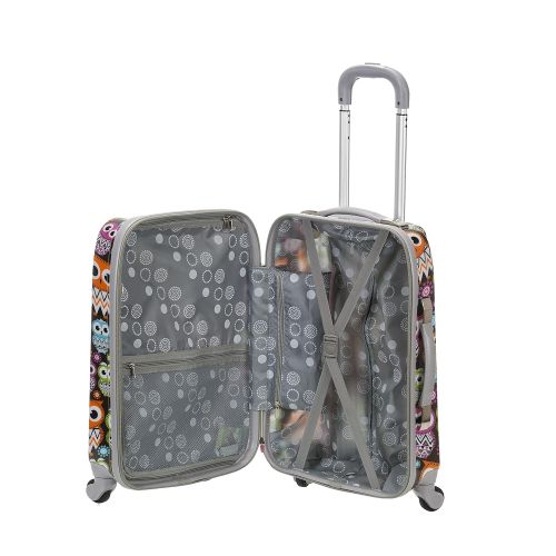  Colorful Rockland 2 Piece Upright Luggage Set