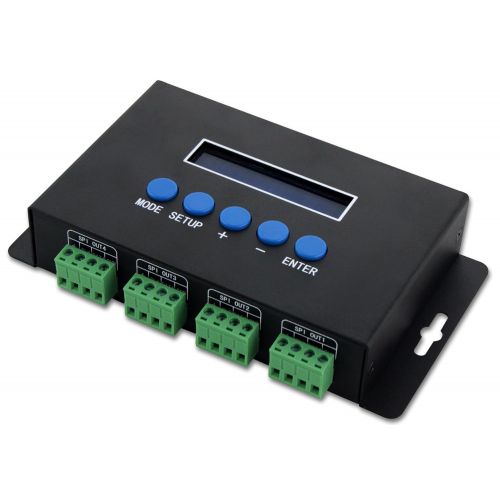  Colorful-USA Artnet to TTL SPI Controller  Ethernet-SPIDMX Pixel light controller 680 PiexlCH 4CHx7A for large project