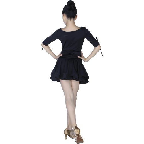  Colorfulworld Girls Latin Salsa cha cha Tango Ballroom Dance Dress-Regulation Styles: Sports & Outdoors